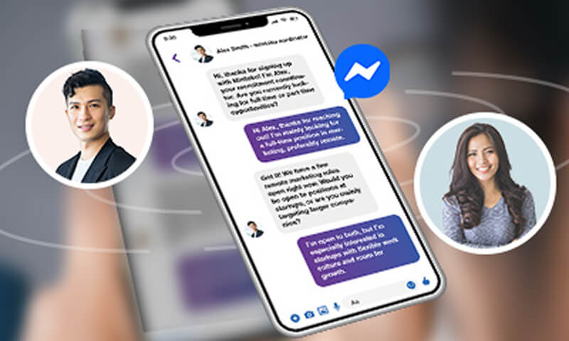 Messangerで相談ができる
