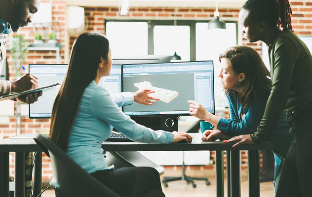 開発設計の仕事をする人