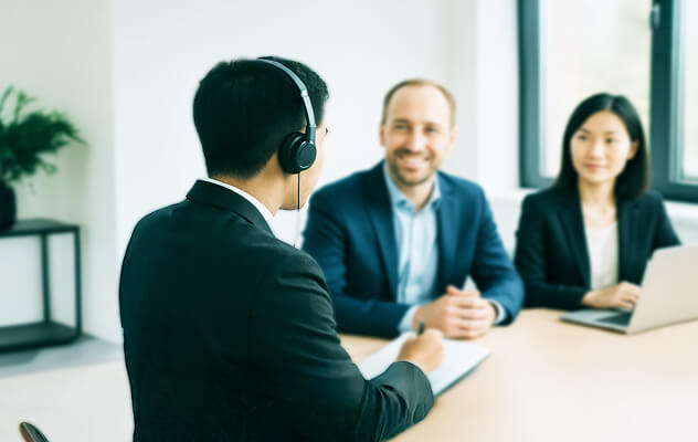 通訳コーディネーターの仕事をする人