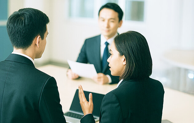 通訳の仕事をする人