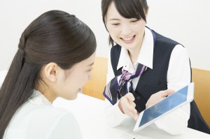 モバイルショップの接客スタッフ